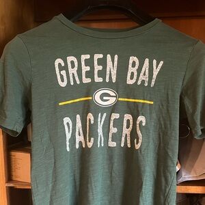 Packers Green Bay NFL National Football League Green YOUTH T-Shirt Sz LG 14/16